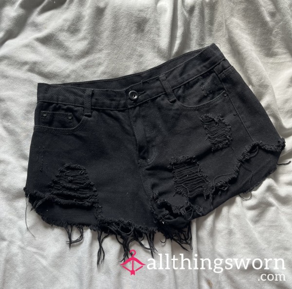 My Favourite Black Denim Shorts
