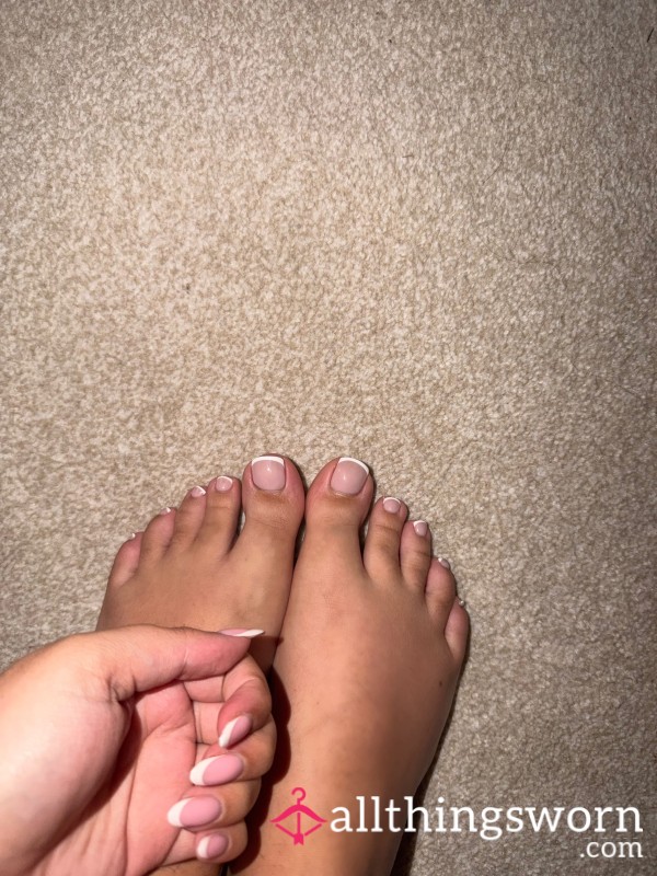 My Feet Covered In Creamy Moisturiser