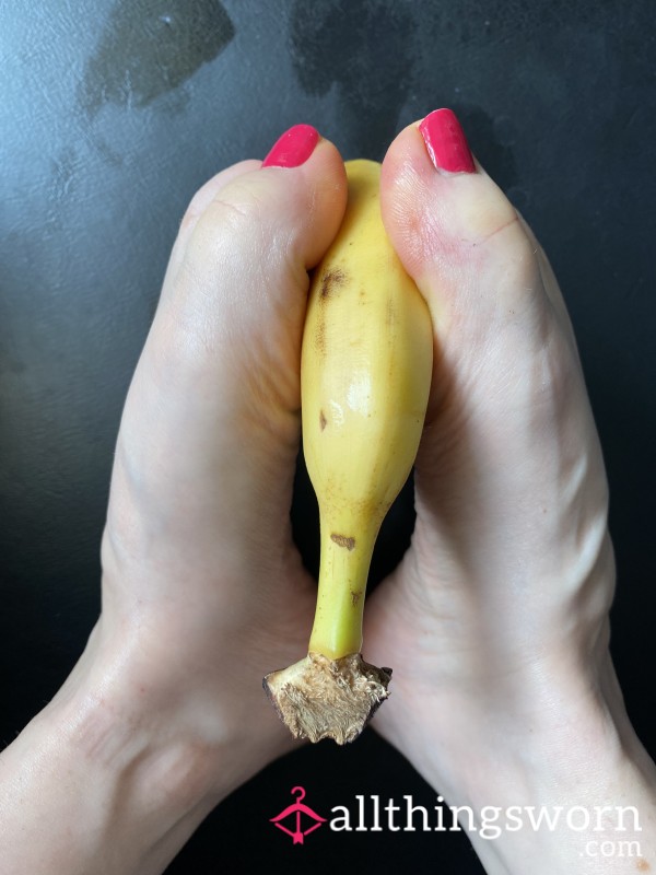 My Feet Playing With A Banana 🍆