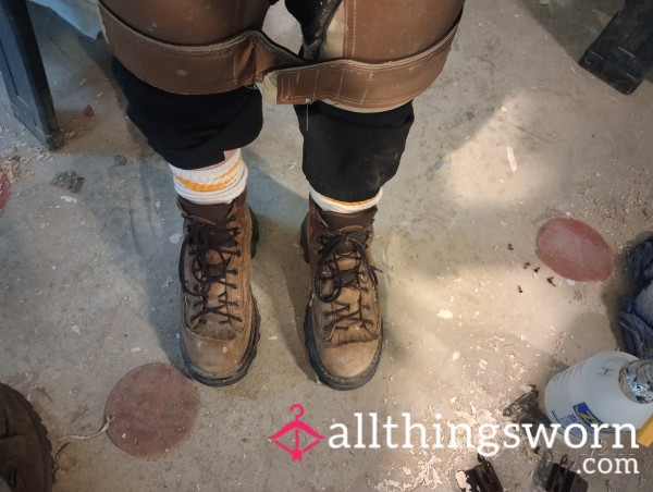 My Feet Work Hard, And It Feels So Good To Take My Boots And Socks Off After A Long Hard Day Of Manual Labor