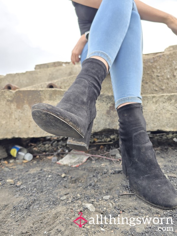 My Filthy Dirty Ankle Boots - BOOT CLEANER REQUIRED