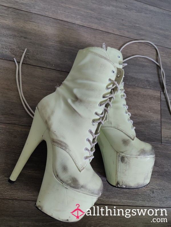 My First Pair Of Stripper Boots. Danced Till They Died
