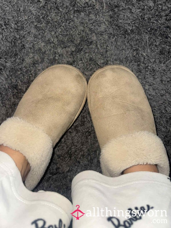 My Fluffy Worn Slippers <3