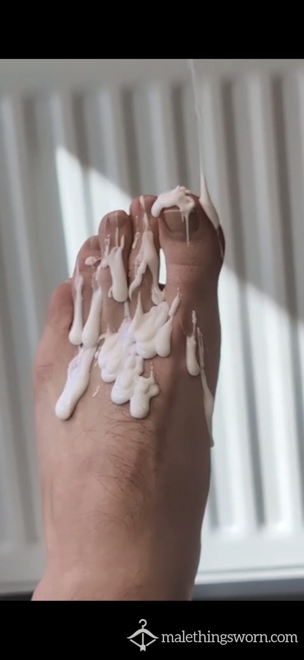 My Foot Getting Creamed