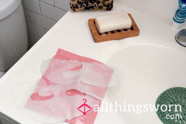My Glow. Your Shame. – Used Face Mask & Cotton Pads