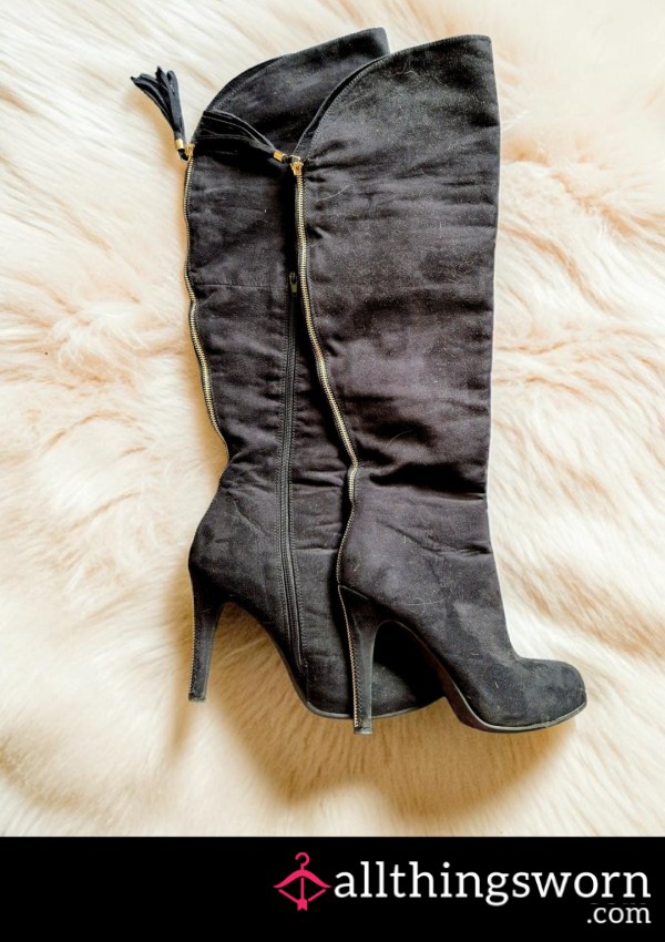 My Good Old Sl*tty Boots INCLUDES 5 MIN CUSTOM VIDEO 🖤😈 They've Seen Alot Of Fun And Now They Can Be Yours