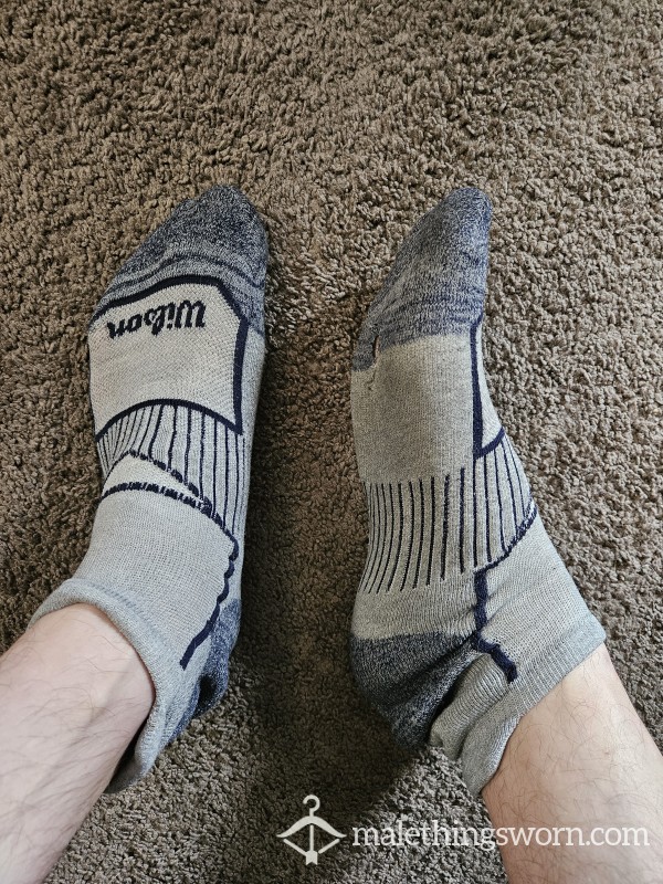 My Gray Running Socks
