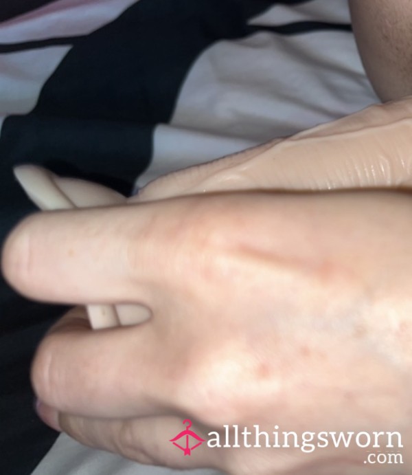 My Hairy Creamy Pu**y Getting Di**o F**ked