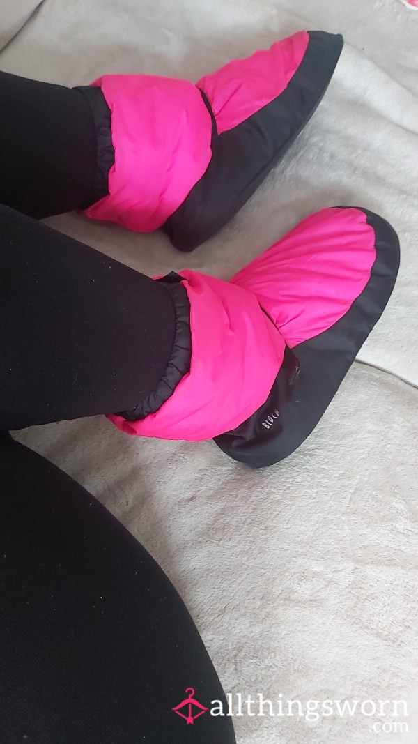 My Hot Pink Bloch Warm Booties