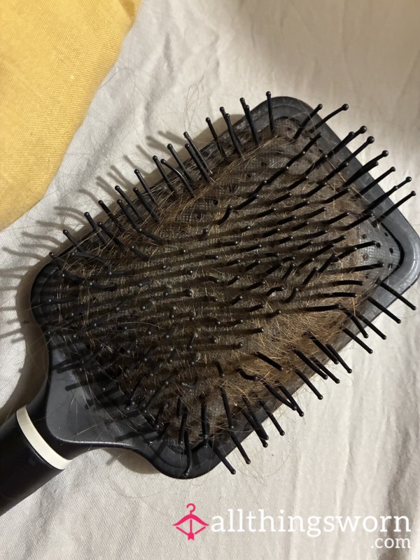 My Intimate Hairbrush, Loaded With My Luscious Strands – Yours To Worship