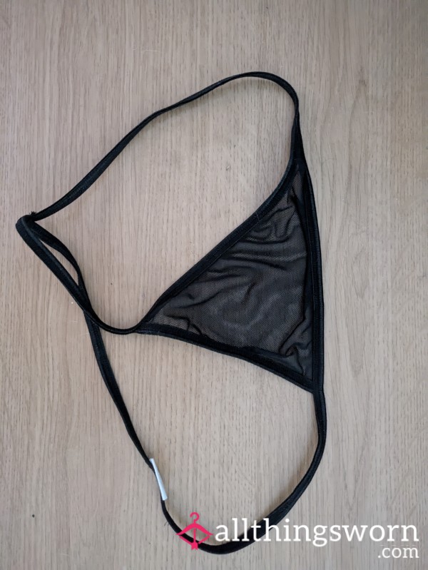My Juicy Covered Black Tiny Thong