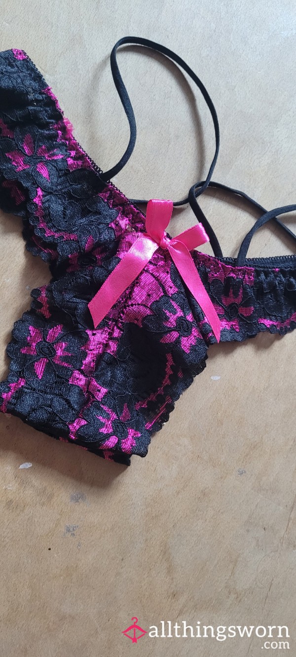 My Lacey Black And Pink Pair💗