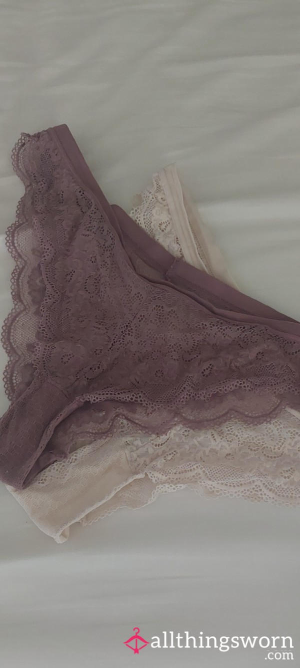 My Lacy Panties Worn For 48hrs  👅🍊💧