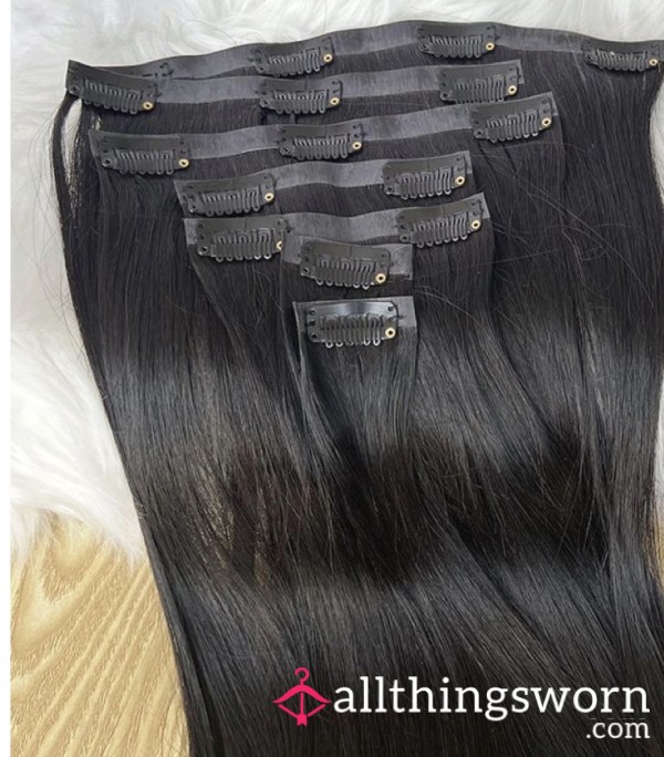 My Long Black Hair Extensions