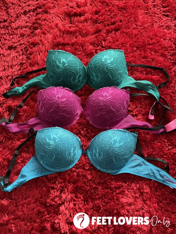 My Lovely Bra 3 Different Choices Of Colours (fuchsia-blue-green) 32D Well Used