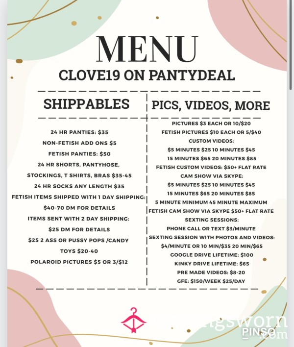 My Menu!