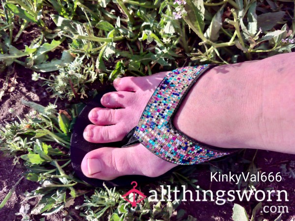 My Mildly Dirty, Super Flat Feet! See My Total Lack Of Arch And Dirty Soles