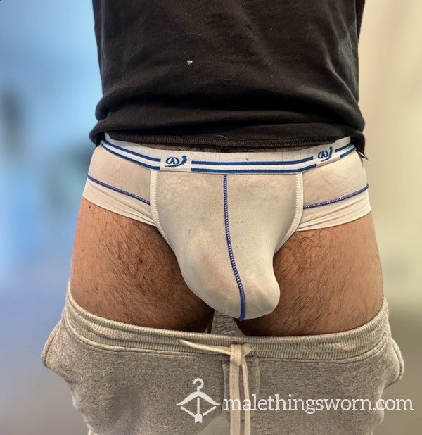 My Musky, C*mmed White Thin Underwear Ready For You!