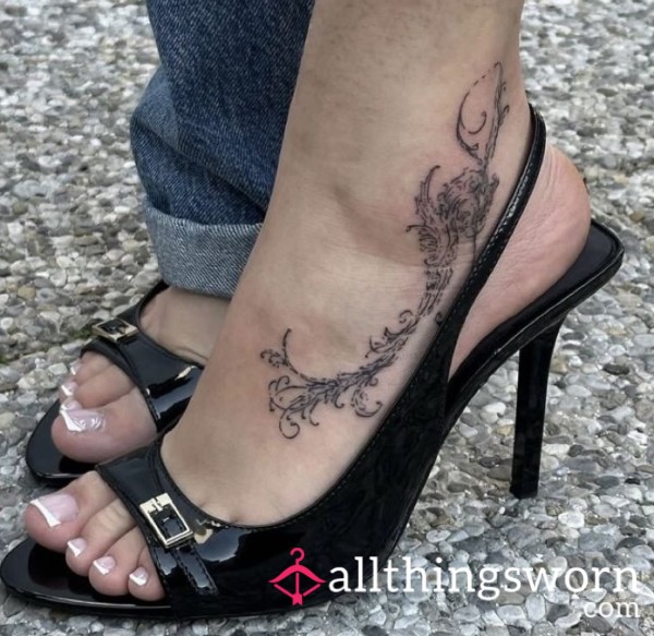 My New Pedicure In My New Heels