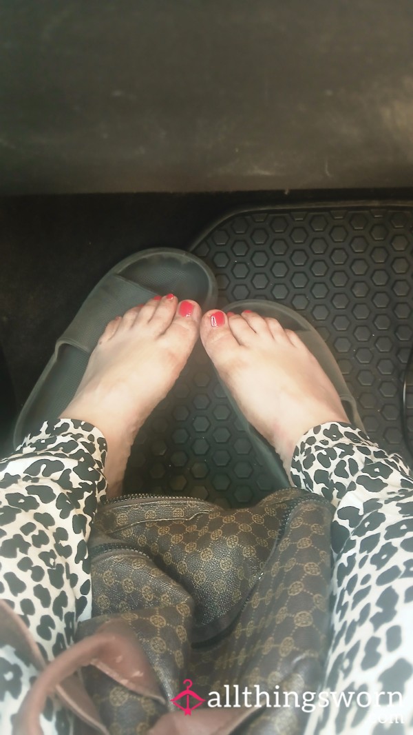 My Newly Painted Toes Playing In The Dust