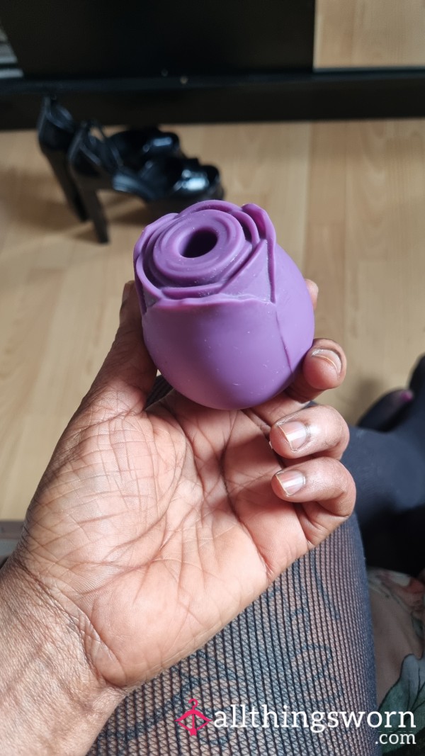 "My Nightly Lover – Rose Purple Vibrator, Deeply Used 💦💜"