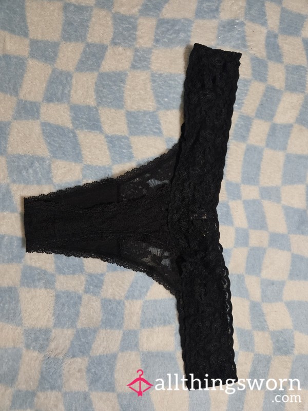 My Old Black Lace Thong 🖤🖤🖤