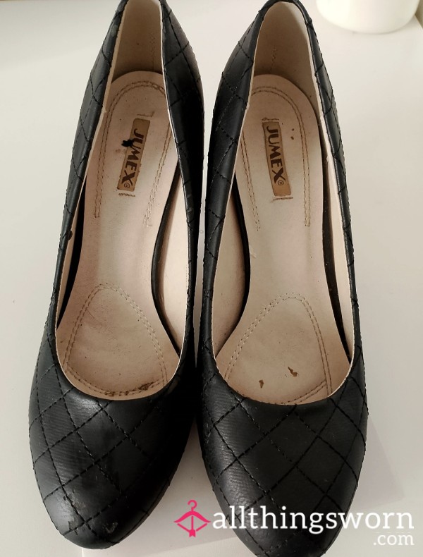 My Old Hotel Uniform Heels 12.0🥵😈 |well-worn| Leather🥵