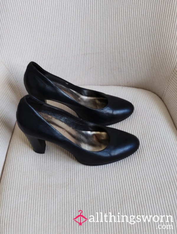 My Old Hotel Uniform Heels 2.0🥵😈 |well-worn| Leather🥵