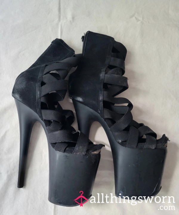 My Old Pleaser Heels Black🥵😈 Wellworn|Dirty