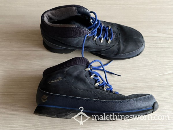 MY OLD TIMBERLAND BOOTS.