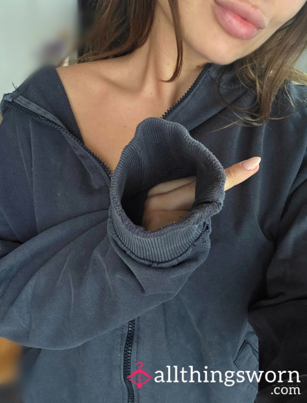My Old Worn Out Zip Through Hoodie With Holes 🖕🏼 • Because You Don't Deserve The S**y Stuff