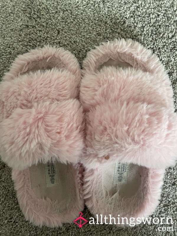 My Pink Cheesy Slippers