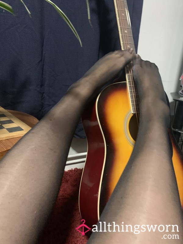 My Preloved Sweaty Black Tights / Pantyhose