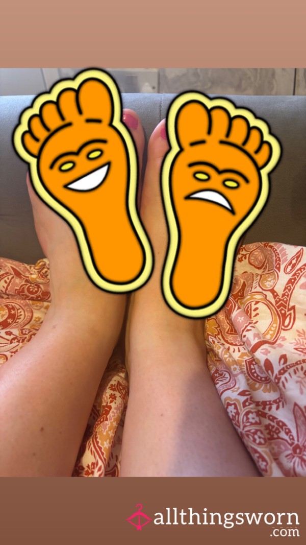 My Pretty Pink Painted Toes And Feet