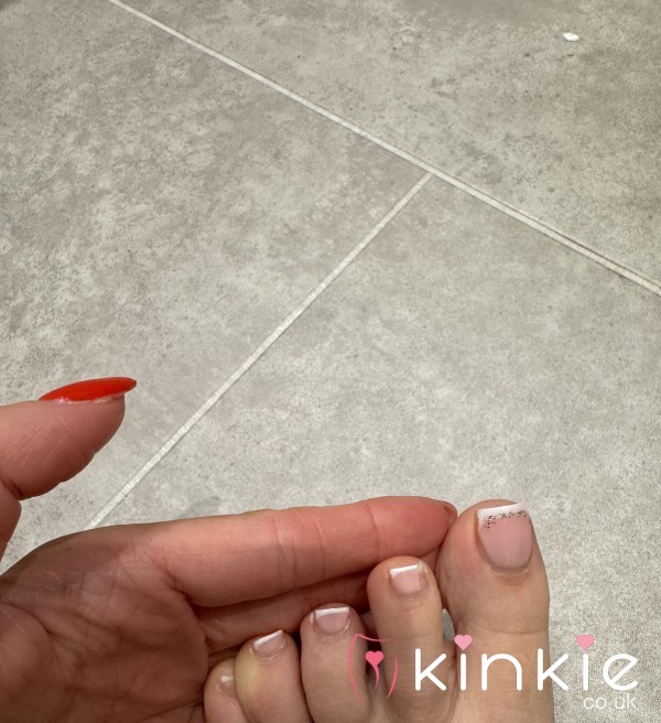 My Pretty Toe Nails With My Gels Left On… 💅