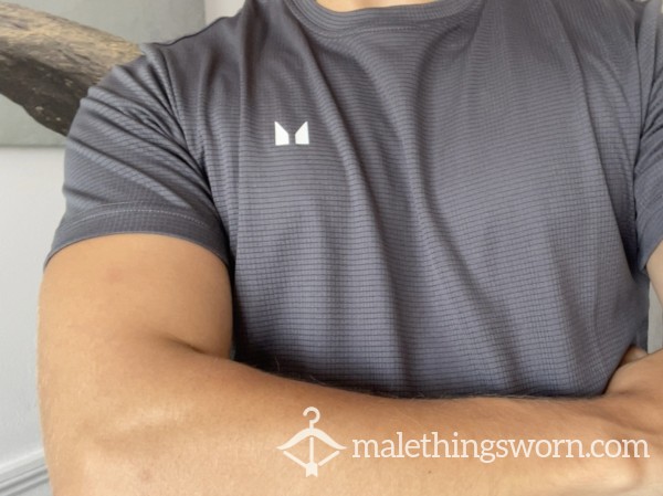 MY PROTEIN GREY SWEATY GYM TOP