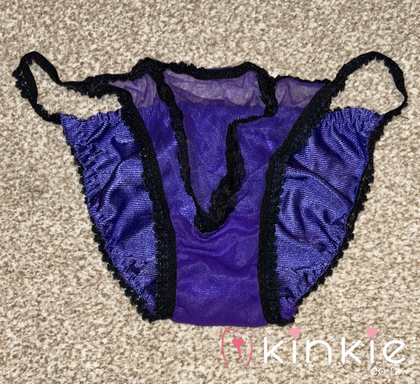 SOLD My Purple Nylon Sheer Front Knickers