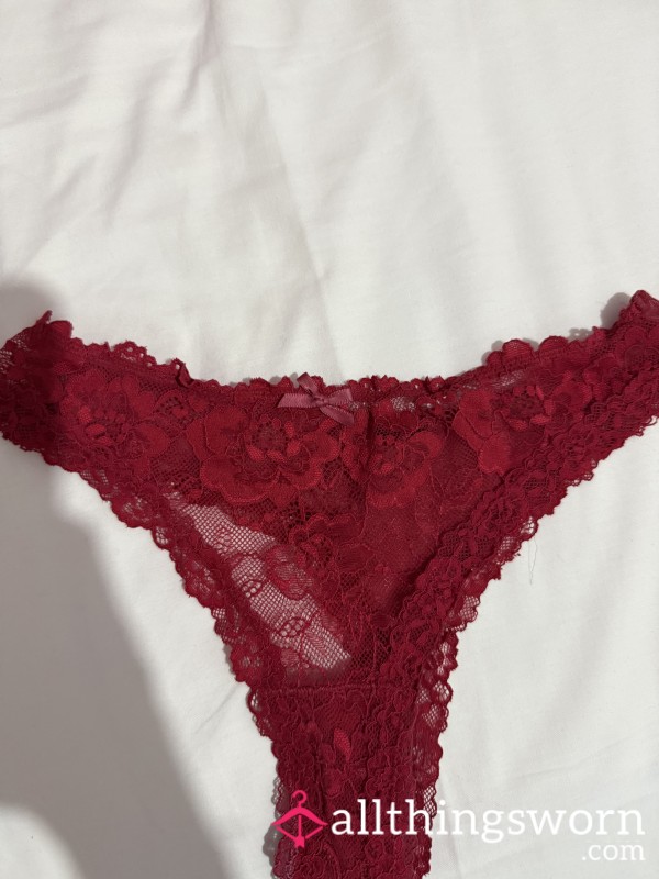 My Red Lace Panties ❤️