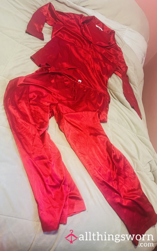 My Satin Sleep Pajamas Size L Worn For Seven Days