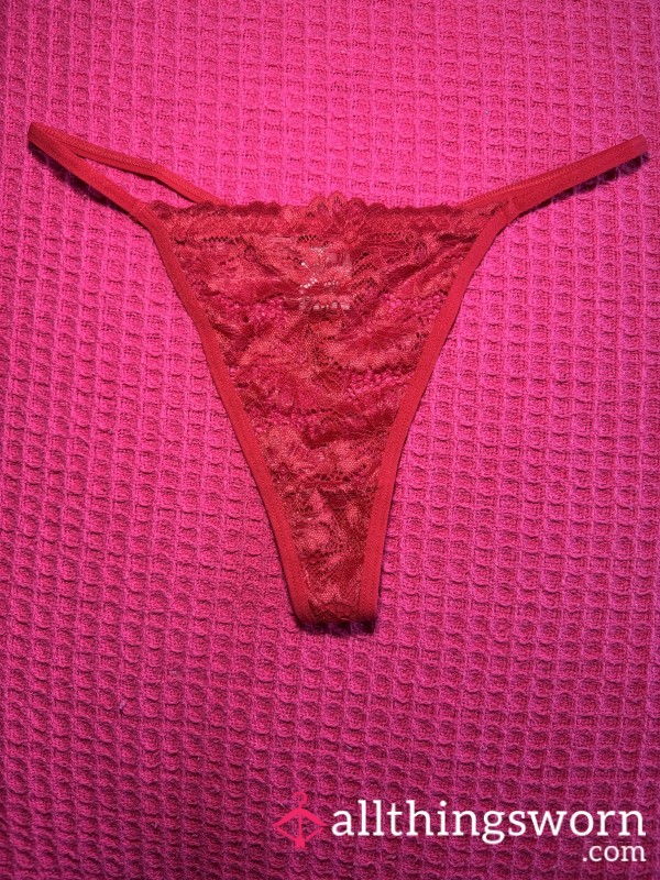 My S**y Lacy Red Thong ❤️