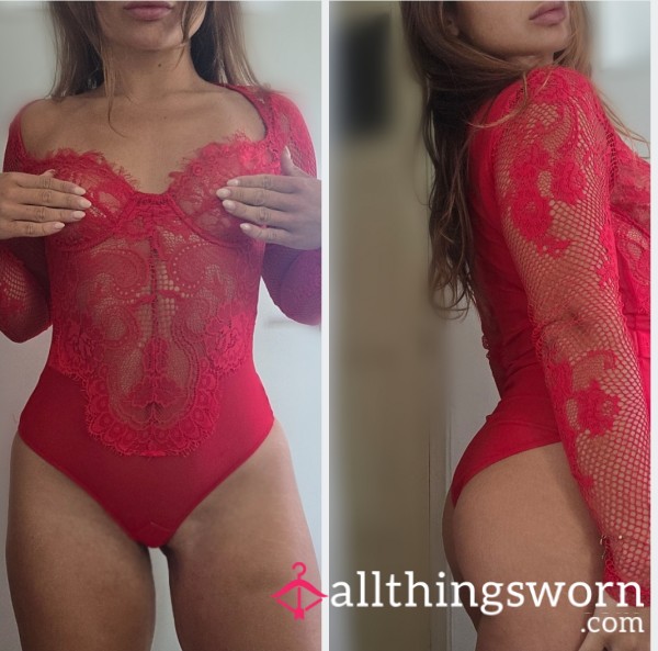 My S**y Red Bodysuit 💋🌶