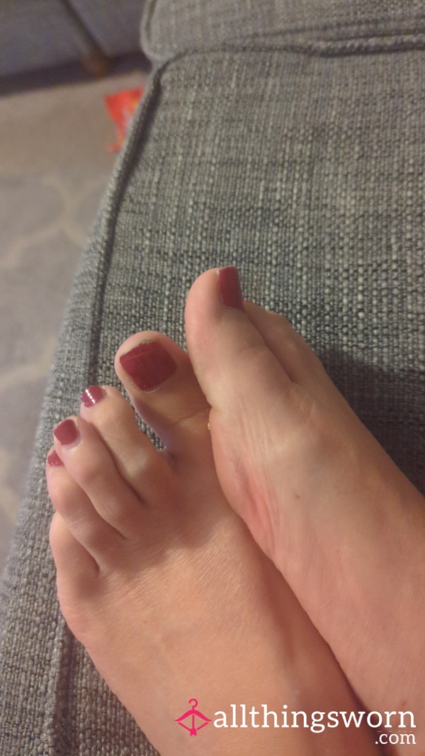 My Size 6 , Long Painted Toe Pics
