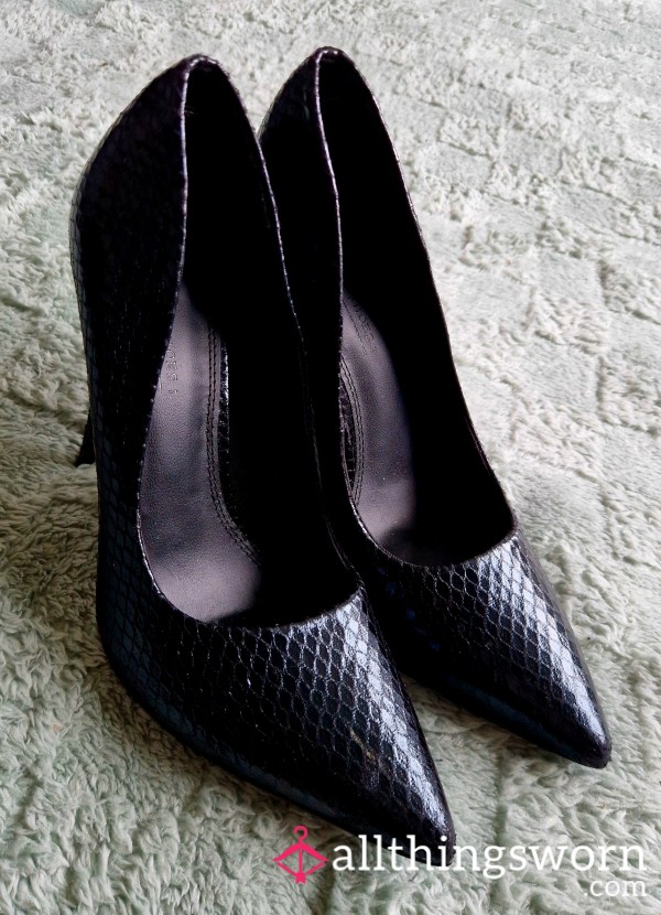My Size 7 Stilettos — Worn Hard, Marked, & Dominant As Hell