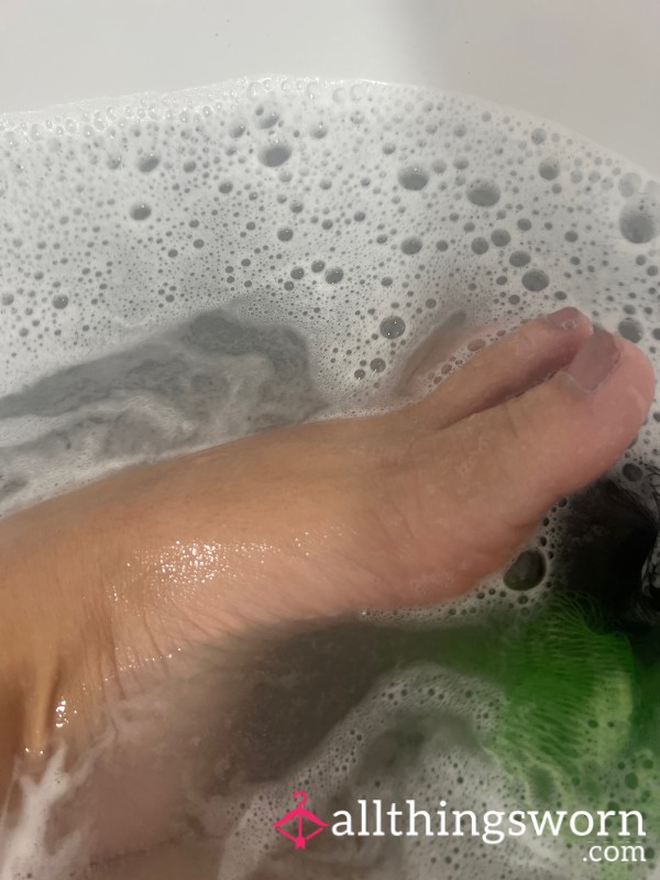 My Soapy Feet In The Bath