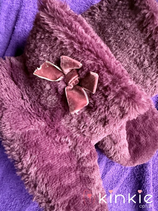 My Soft Purple Furry Boot Slippers