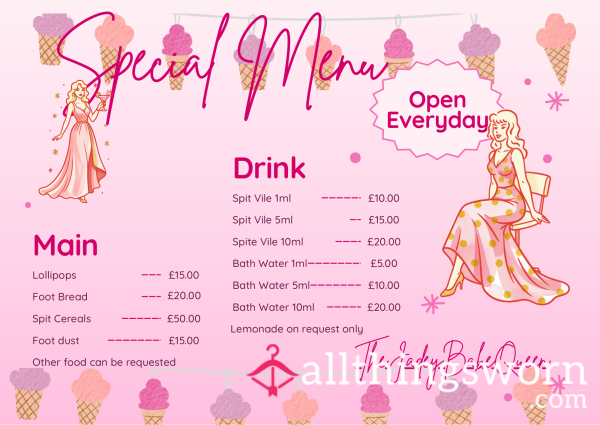 My Special Menus