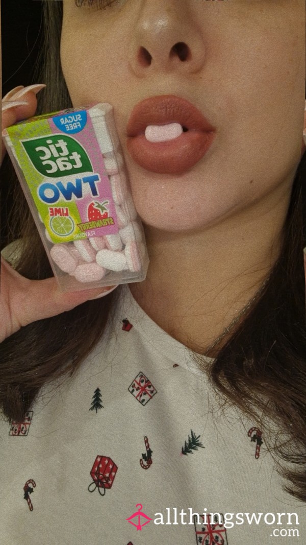 My Sucked Strawberry And Lime Tic Tacs 🍓🍋‍🟩