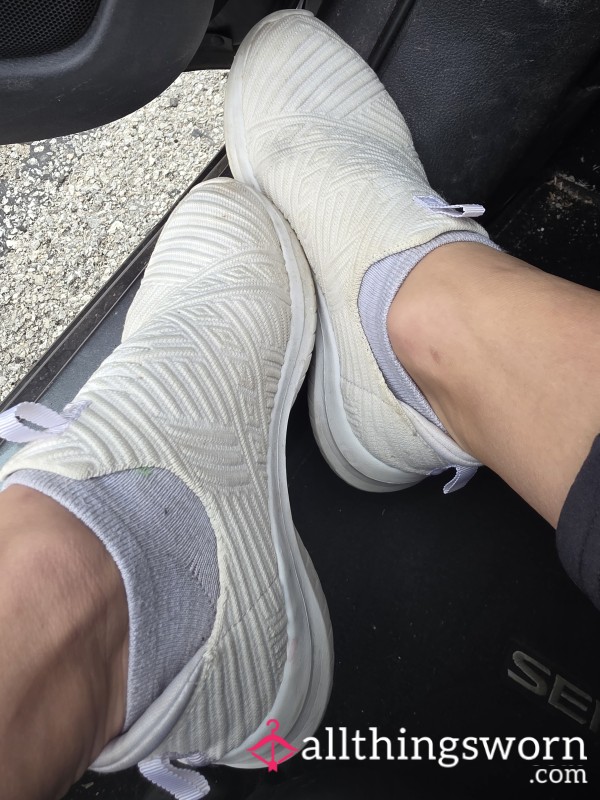 My Super Cute White Skecher Slip Ons With 5 Days Wear And Ships Free