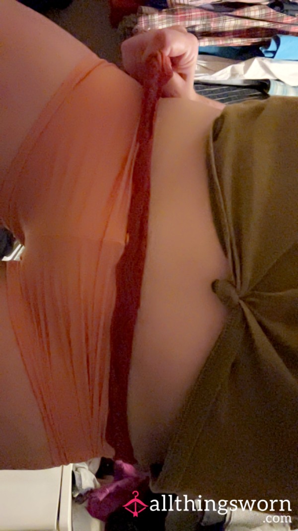 My Sweet Peach And Lips In Silky Panties