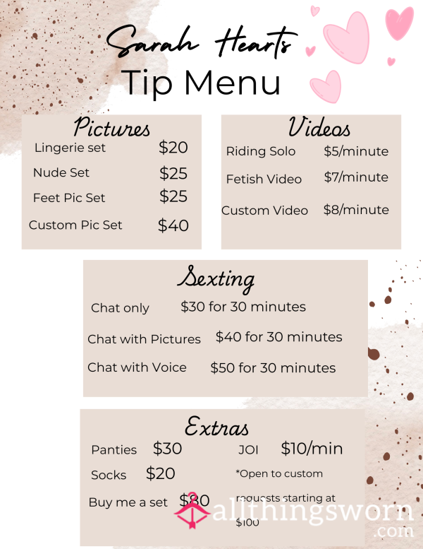 My Tip Menu